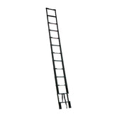 Black 3.8m Portable Telescopic Ladder With Carry Bag